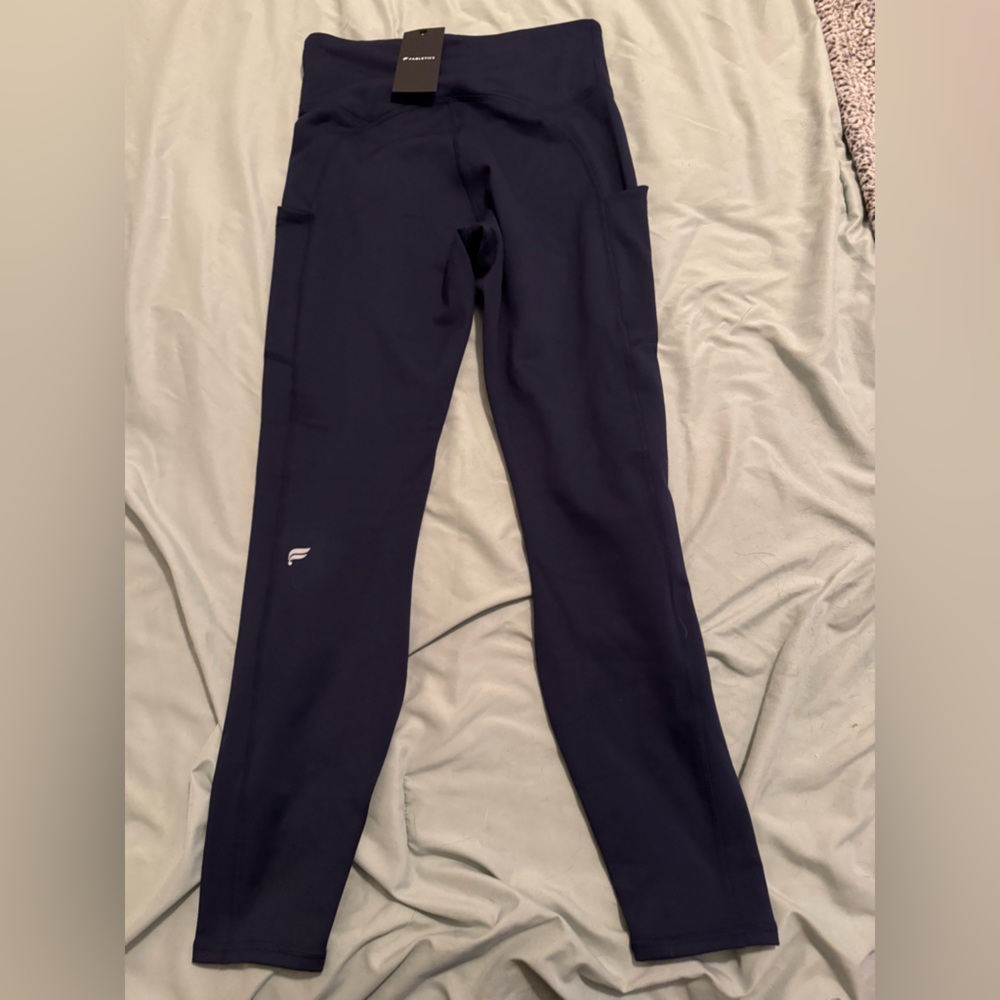 Fabletics Powerhold Navy Blue Women's Leggings - Picture 6 of 7